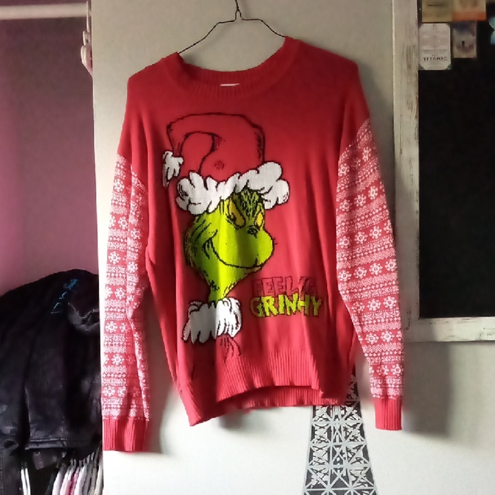 Grinch Christmas Sweater - Red